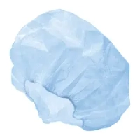 Шапочка-берет пл.12 голубая 100 шт