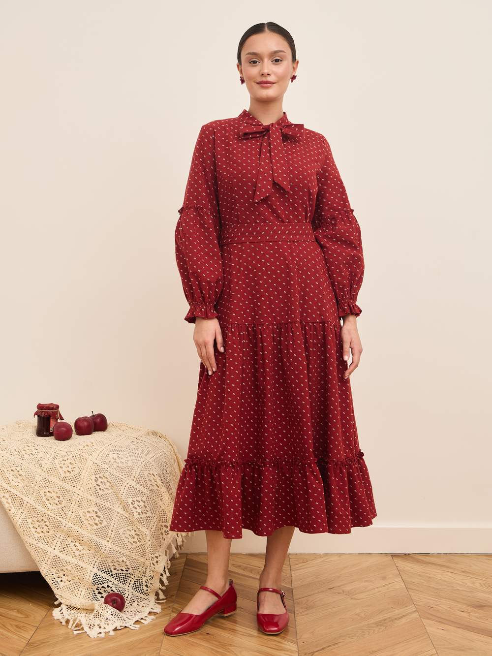 Платье на завязках