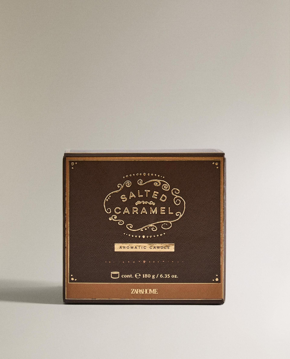 Zara Home - Соленая карамельная ароматическая свеча, 180 г