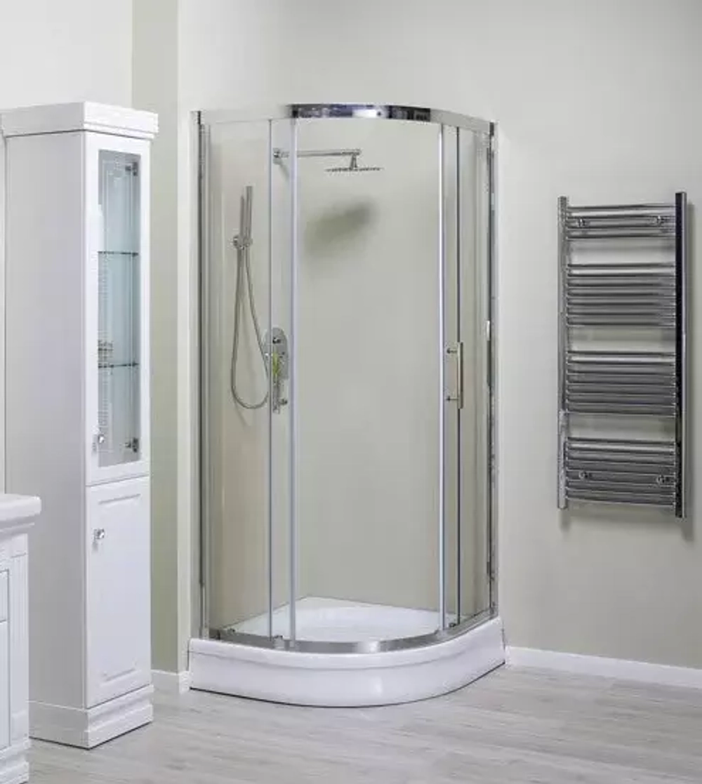 Душевой уголок Aquanet Delta NPE2142 100x100, R550, прозрачное стекло