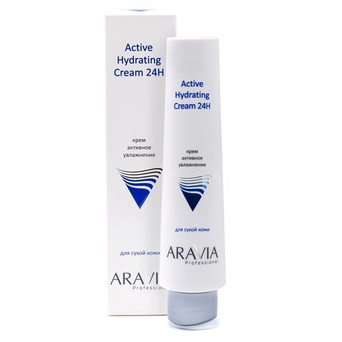 Крем для лица активное увлажнение Active Hydrating Cream 24H, 100мл, ARAVIA Professional