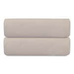 Простыня на резинке изо льна и хлопка серо-бежевого цвета из коллекции essential, 160х200х30 см