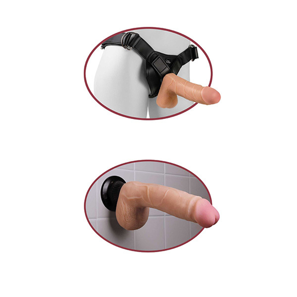 Телесный вибратор-реалистик 22см на присоске PipeDream Real Feel Deluxe #1 Wallbanger Realistic Vibrating Dong Flesh 1511-21