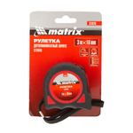 Рулетка Strong,3 м х 16 мм,обрезиненный корпус Matrix