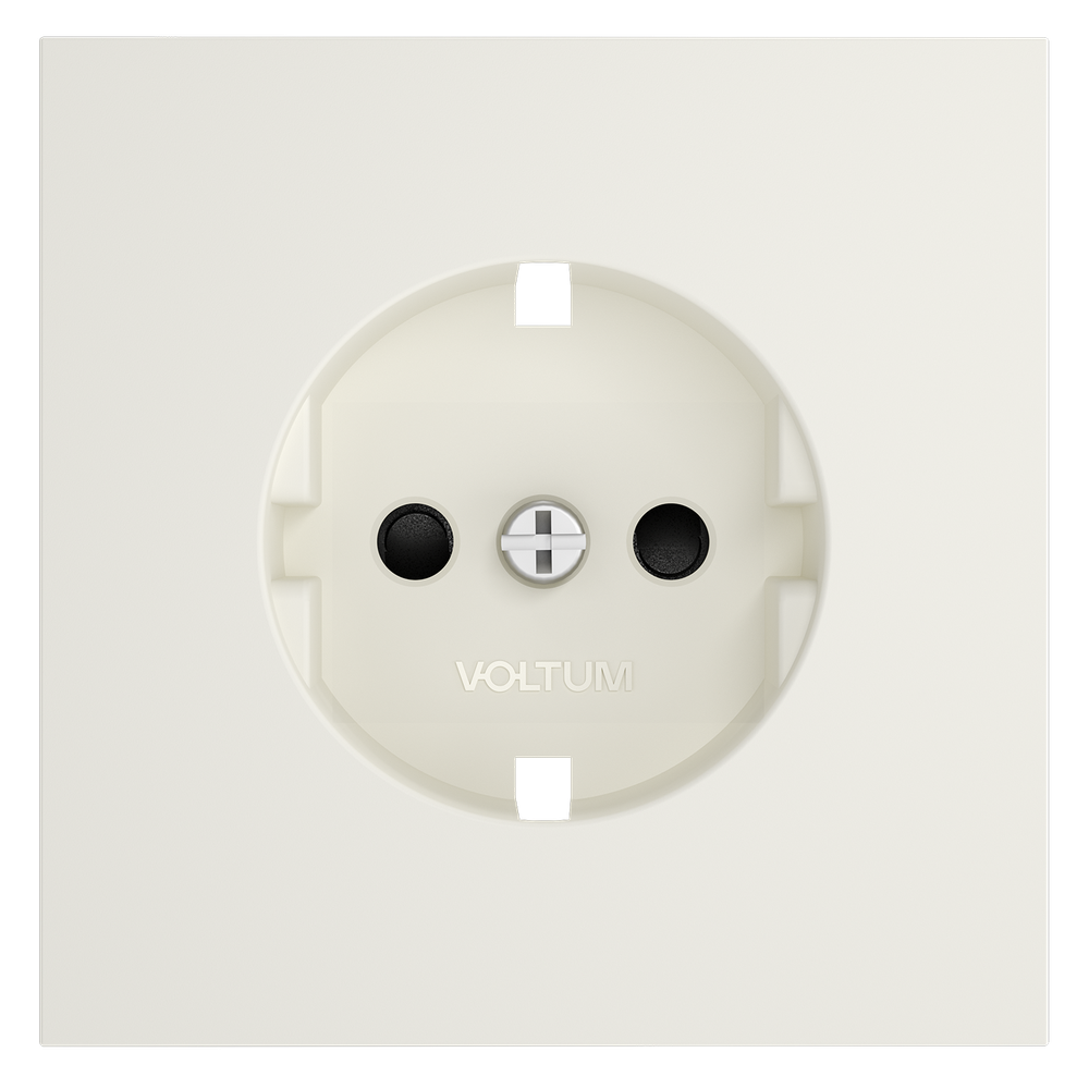 Накладка для розетки с заземлением и защитными шторками, S70 (хлопок)