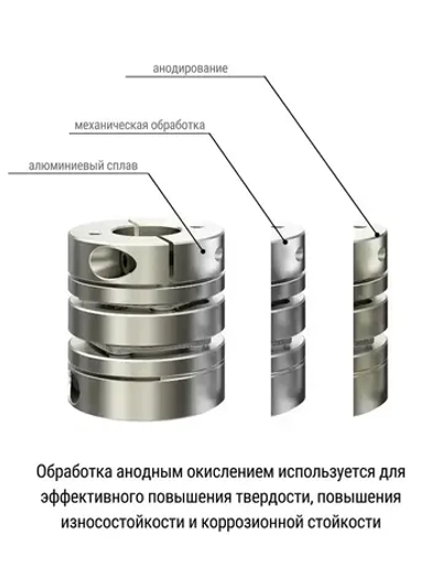 Муфта мембранная 26х35 10мм-12мм, D26L35-d10d12