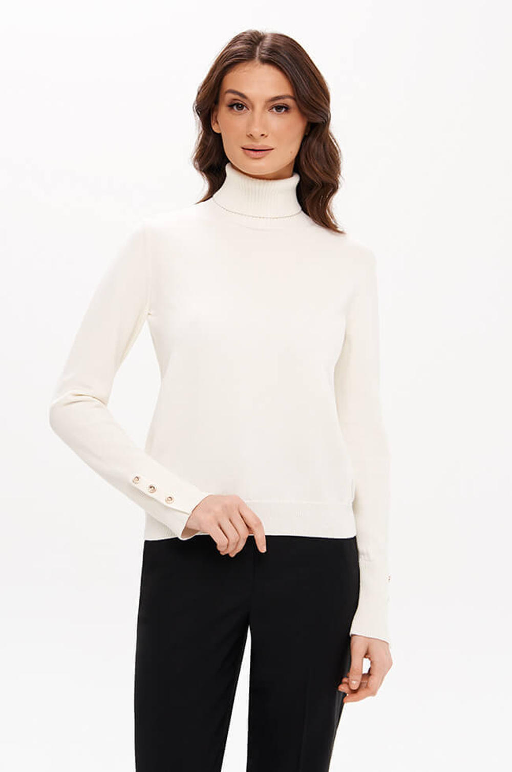 23375 Свитер женский (молочный)