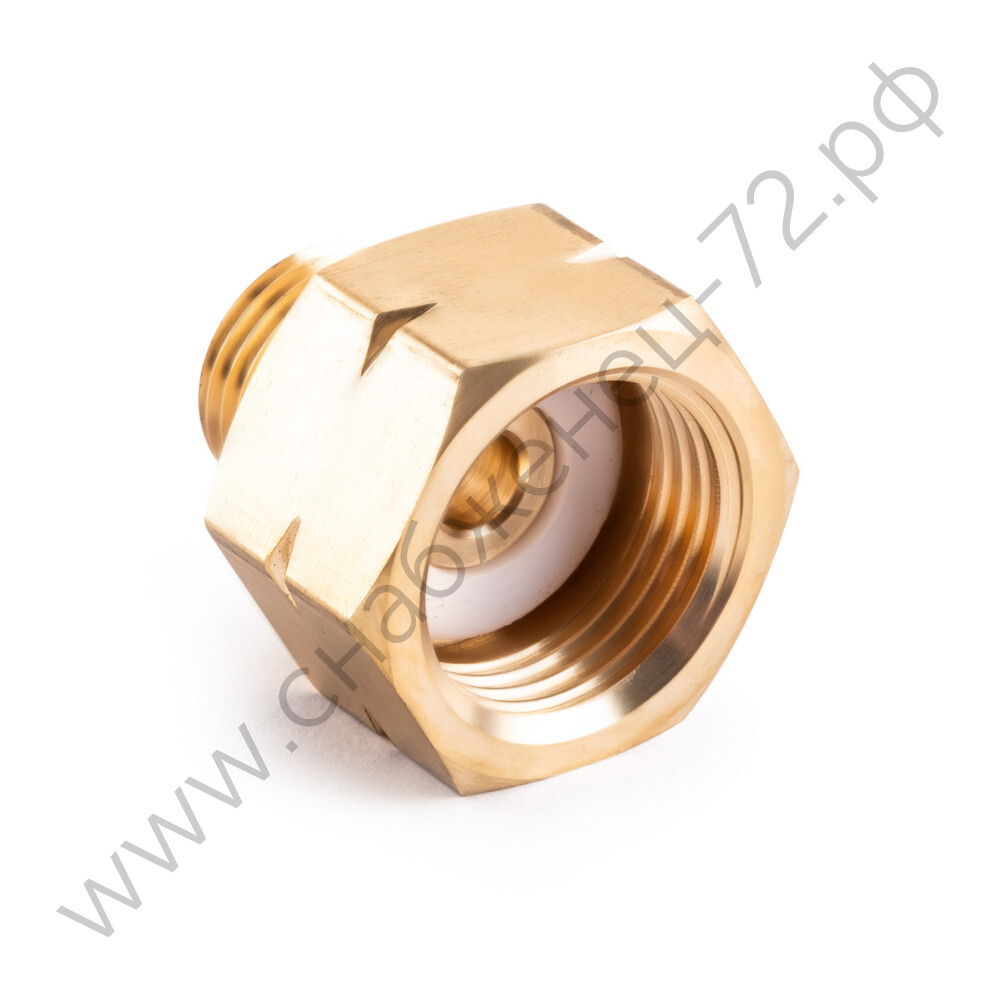 Переходник для больших  газовых баллонов W21,8LH-M16*1.5 папа (в блистере)