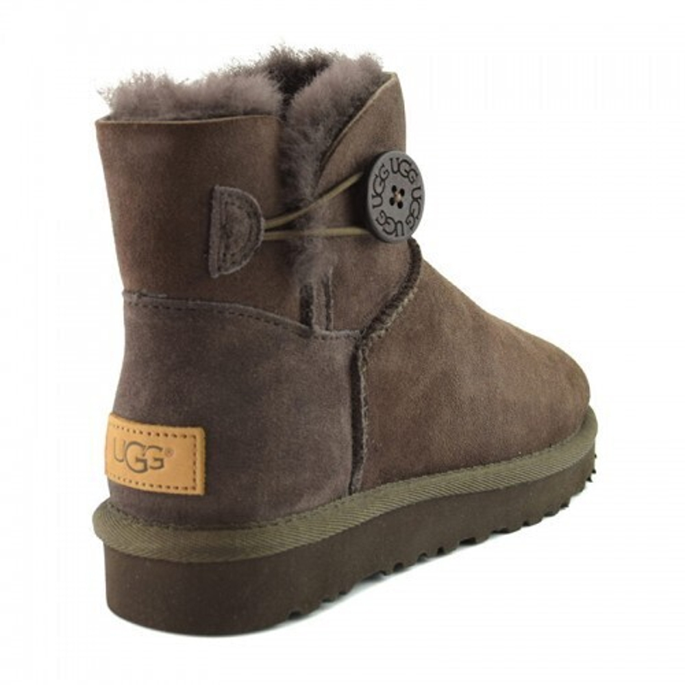 Угги Women's Mini Bailey Button Chocolate