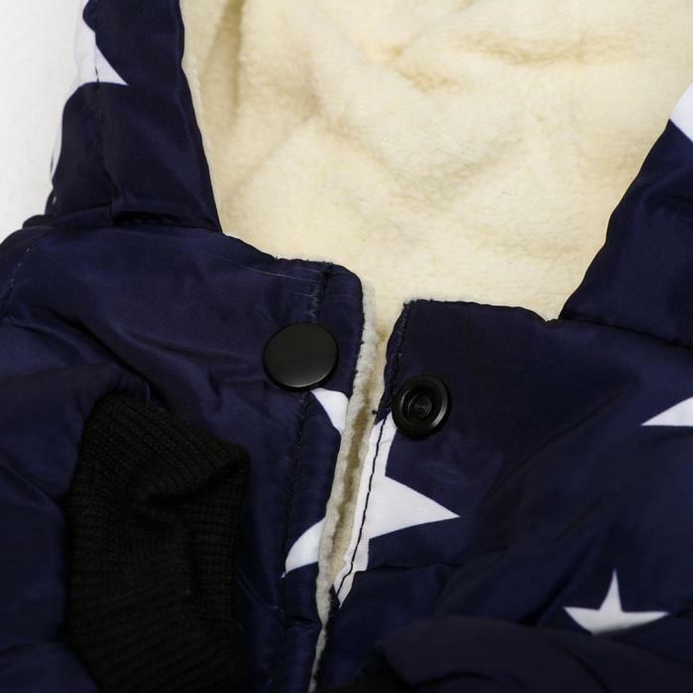 Комбинезон "Звездочки" XL, ДС 35 см; ОШ 32 см; ОГ 49 см