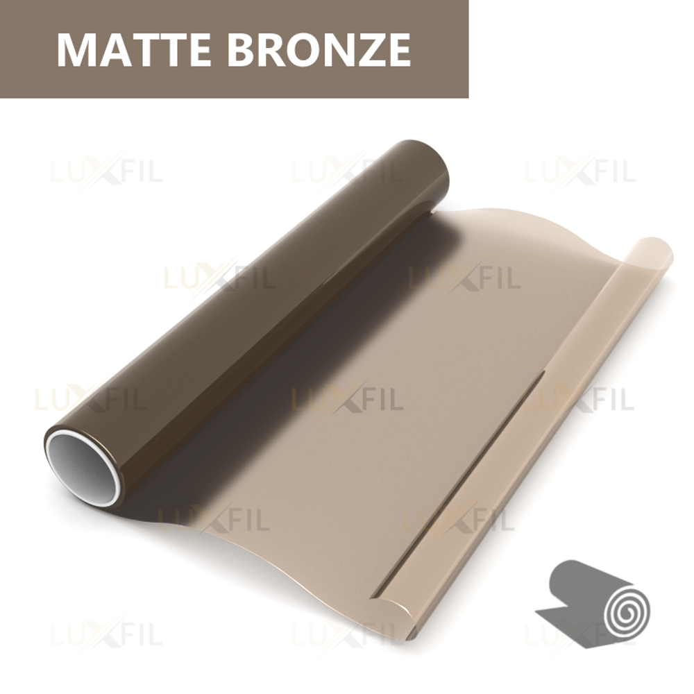 Пленка для окон декоративная MATTE BRONZE LUXFIL, рулон (размер 1,524x30м.)