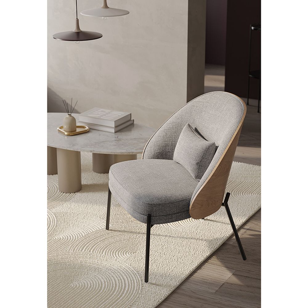 Кресло Cloud, рогожка, грифельно-серое