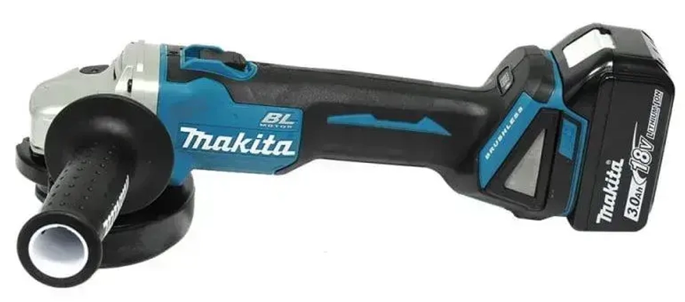 Угловая шлифмашина Makita DGA504RF 18В LXT 125мм. 8500 об/мин. (1АКБ 3Ач, З/У, кейс)
