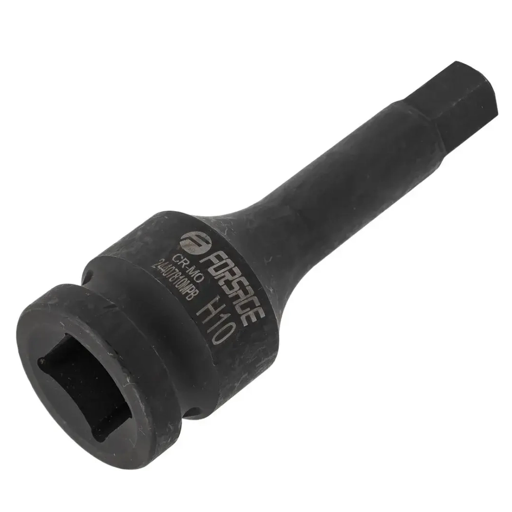 Головка-бита 6-гранная ударная 10мм,1/2'' Forsage F-24407810MPB