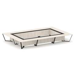 Steel Meet Стол переговорный прямоугольный KMK-PR.B.SP-26K2 Денвер Светлый/Графит Глянец/Металл Черн