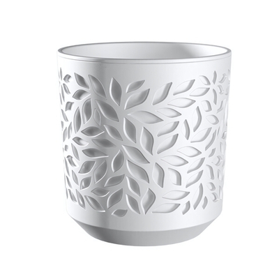 Кашпо "Leaves" (2,5л.) Цв. Бордо/Белый (КШ-9575)