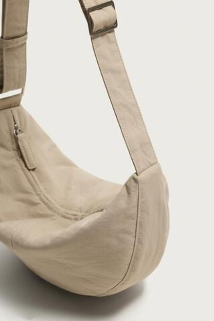 ZARA НЕЙЛОНОВАЯ СУМКА S, КОСТЯНОЙ БЕЛЫЙ