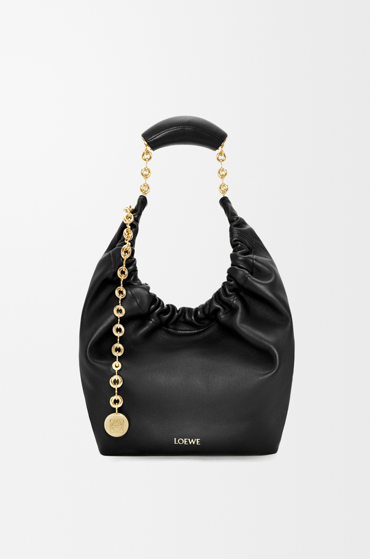 Loewe Маленькая сумка-мешок Squeeze из мягкой кожи ягненка наппа, черный