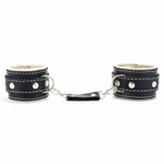 Черные оковы с бежевым подкладом (Цвет: черный с бежевым)