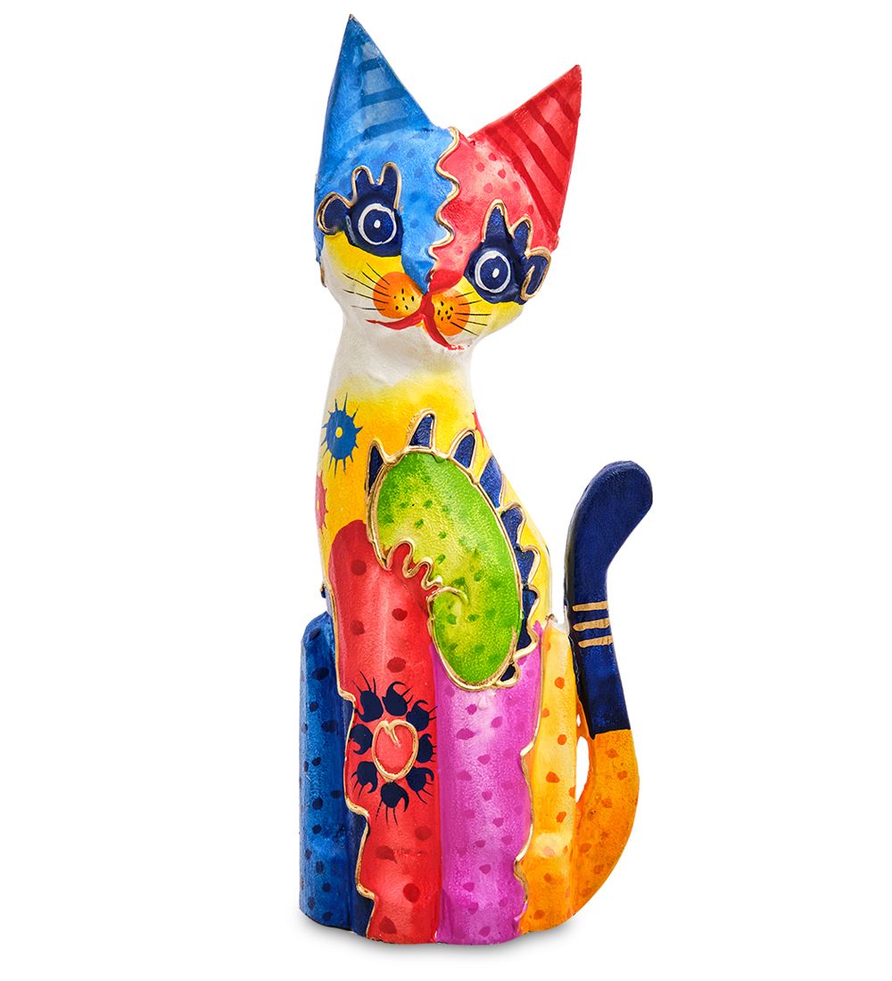 Decor and Gift 99-129 Фигурка «Кошка» н-р из двух 30, 20 см (албезия, о.Бали)