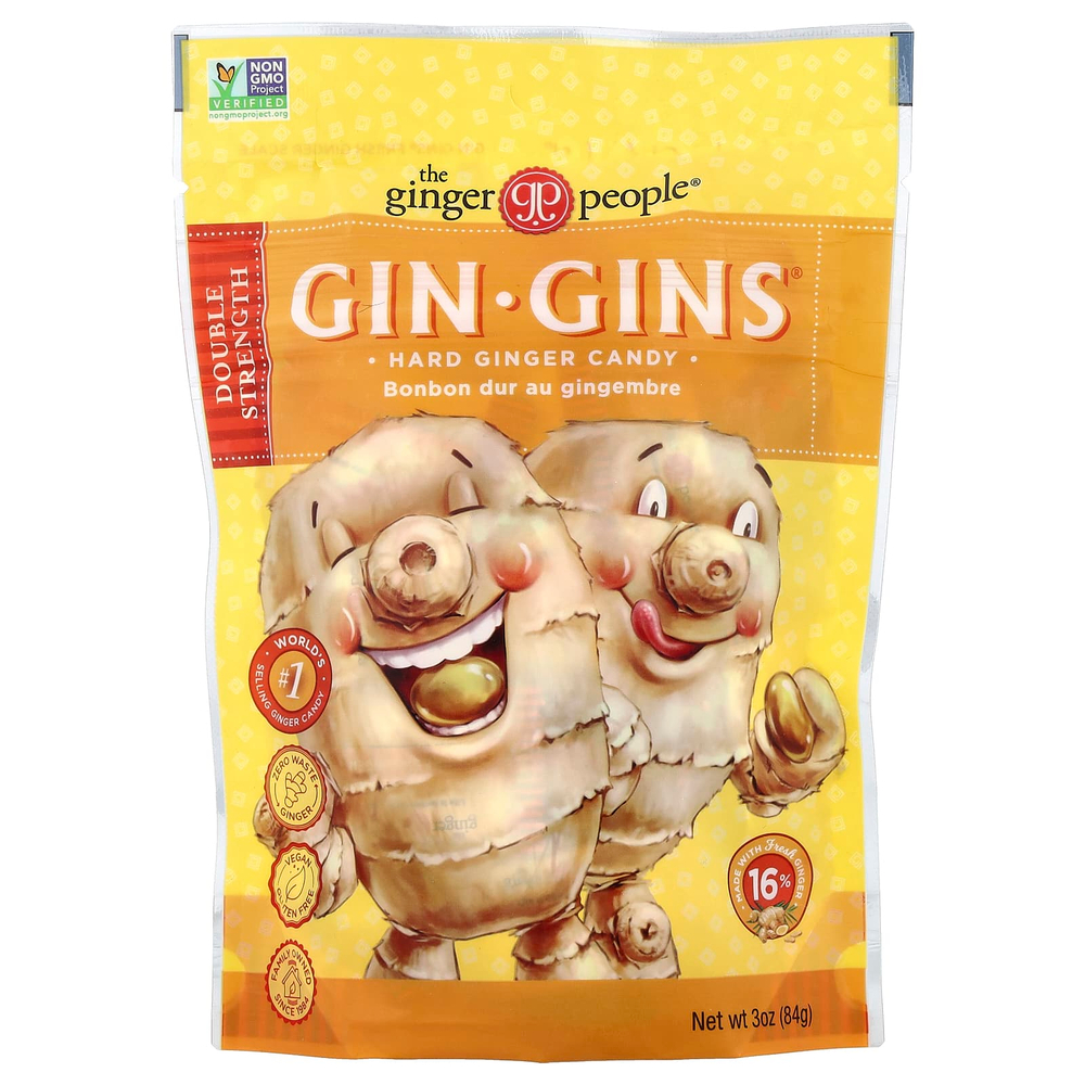 The Ginger People, Gin Gins®, имбирная конфета, 84 г (3 унции)