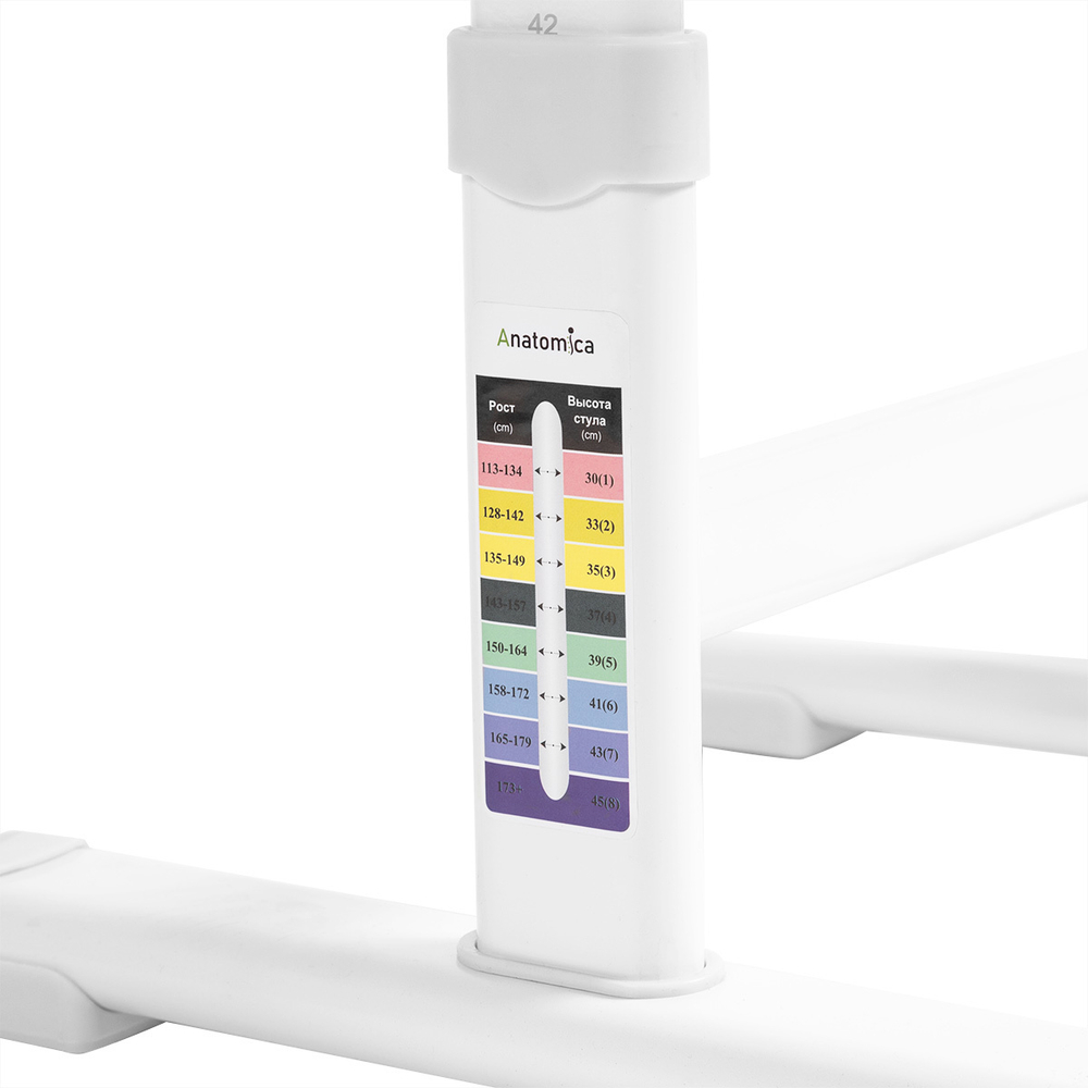 Комплект растущей детской мебели Anatomica Avgusta парта + стул + выдвижной ящик + светильник + подставка