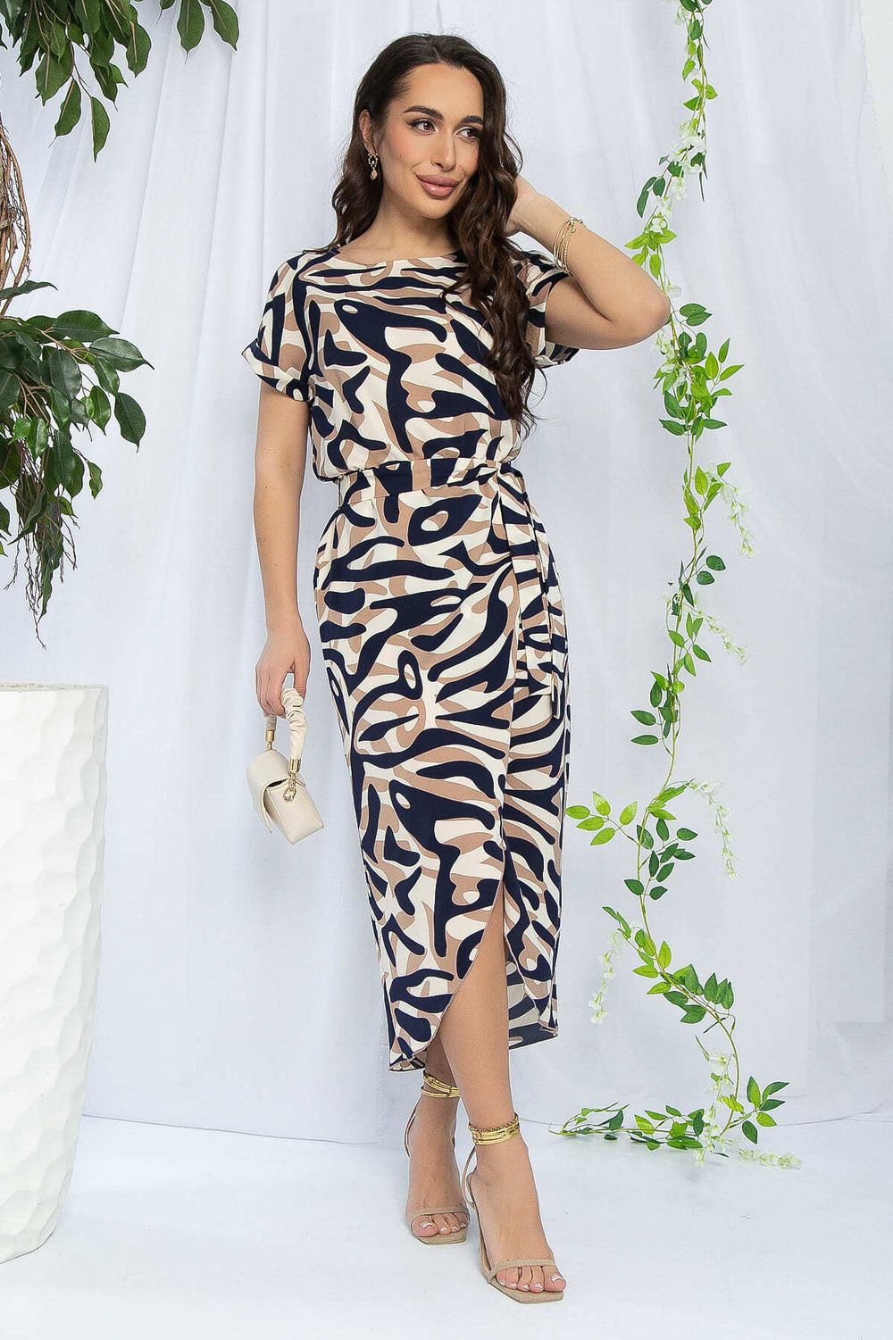 Платье Небесная симфония (бежевое) П13229-12М LT Collection