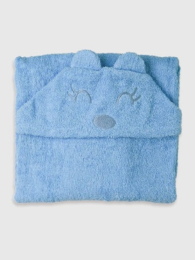 Полотенце-уголок топотушки М7 махра 120*70 см голубой