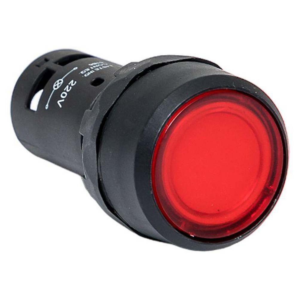 Кнопка SW2C-10D с подсветкой красн. NO EKF sw2c-md-r