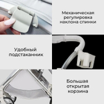 Детская прогулочная коляска Farfello Fest Lux Светло-серый/Light grey