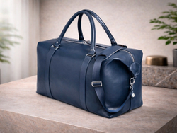 Дорожная сумка из натуральной кожи "Atlas Blue"