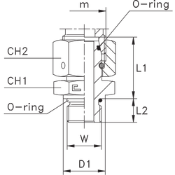 Штуцер FNA DL12 UNF 3/4