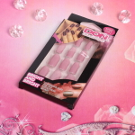 Ногти накладные 12шт «MoDa nails», френч, цвет дымчато розовый, длина средняя, форма мягкий квадрат, #212, 14*7,5см