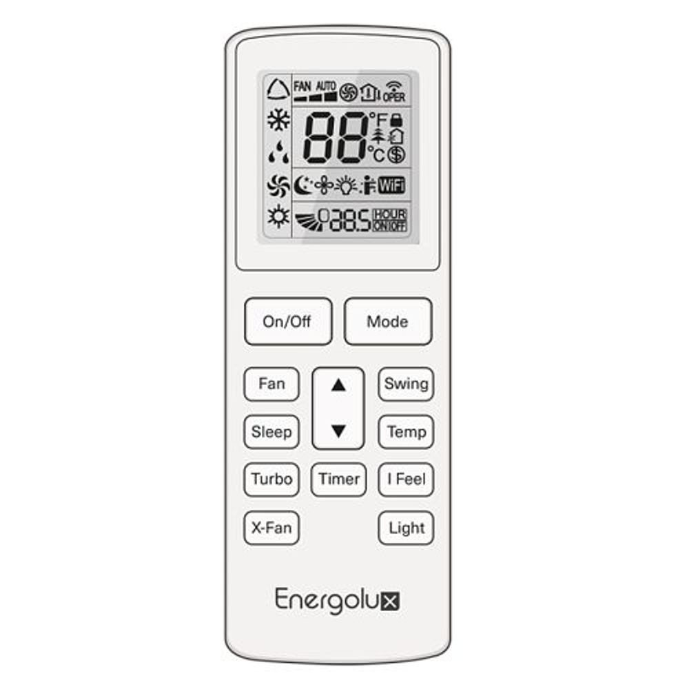 Настенная сплит-система On/Off Energolux BADEN SAS18BD1-A/SAU18BD1-A, без зимнего комплекта