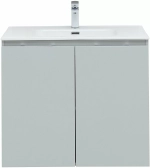 Тумба с раковиной Aquanet Алвита New 277528 80 серый