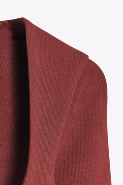 ZARA ФУТБОЛКА В РУБЧИК С КВАДРАТНЫМ ВЫРЕЗОМ, БУРГУНДИ