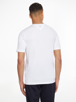 Футболка мужская теннисная Tommy Hilfiger Essentials Training Big Logo Tee - white
