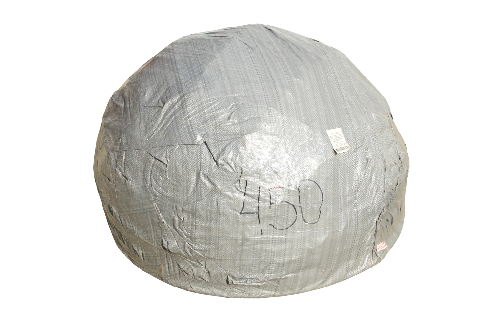 Кресло на подставке Garden story Николетта 1 уп (корзина коричневая, подставка коричневая, подушка синяя Т21) (M)