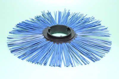 Диск щеточный б/п 120х550 синий, вторичный+первичный полипропилен 50/50 "Conductio"