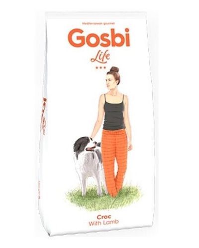 Gosbi 3кг LIFE CROC корм для собак всех пород с Ягненком