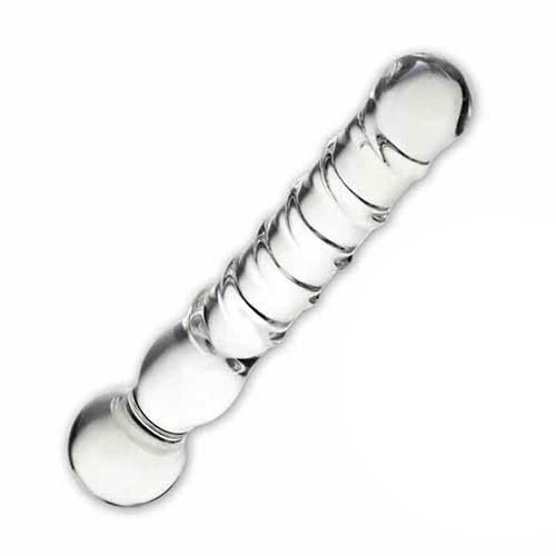 Стеклянный спиральный жезл Joystick - 20 см.