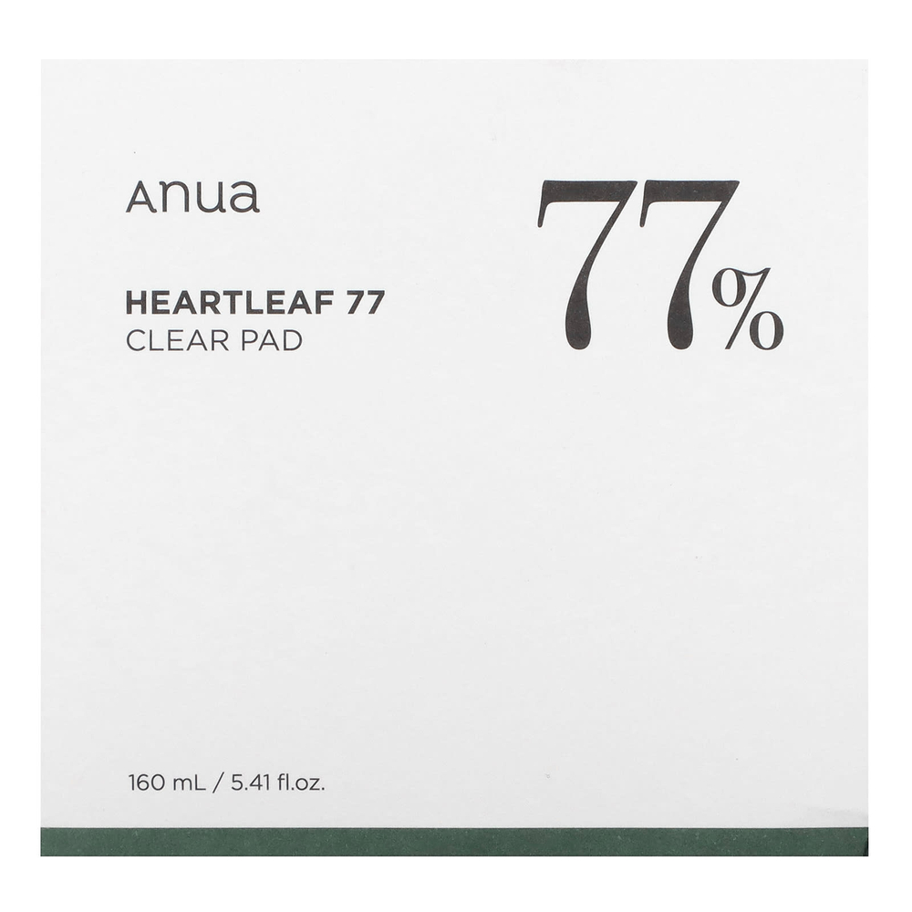 Anua, Heartleaf 77%, Clear Pad, 160 мл (5,41 жидк. унц.)