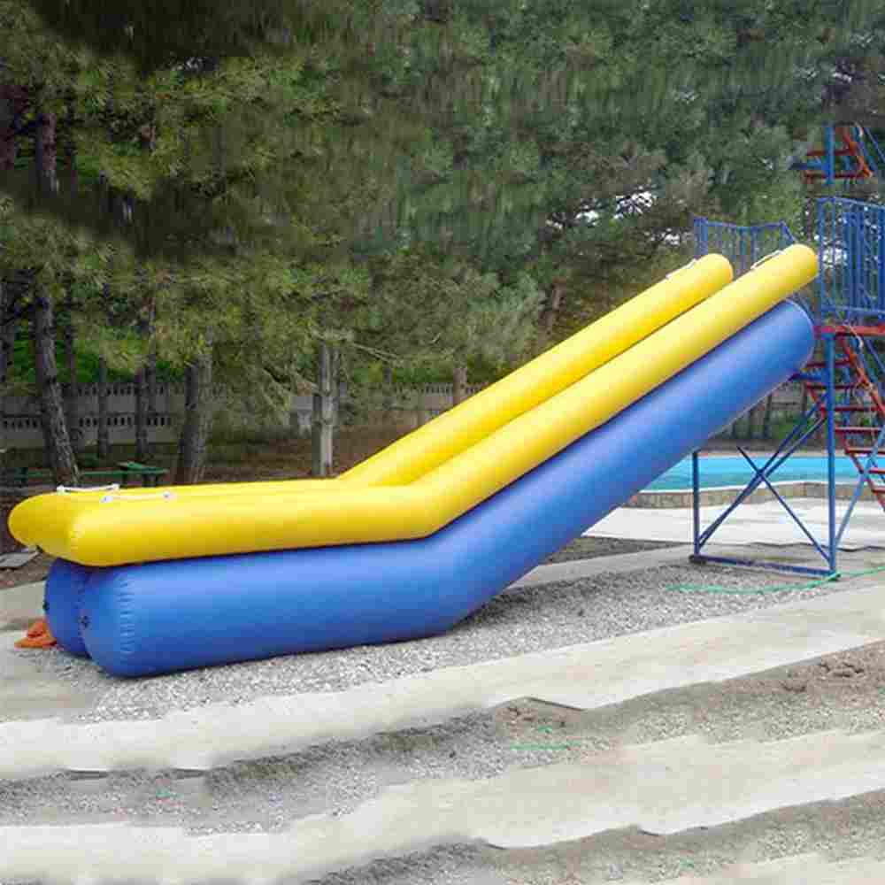 Надувная прямая горка для вышки (опоры) «Исток» с бассейном, 6*1,6*2,3 м