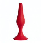 Небольшая анальная пробка на присоске Gravity-L (Цвет: красный)