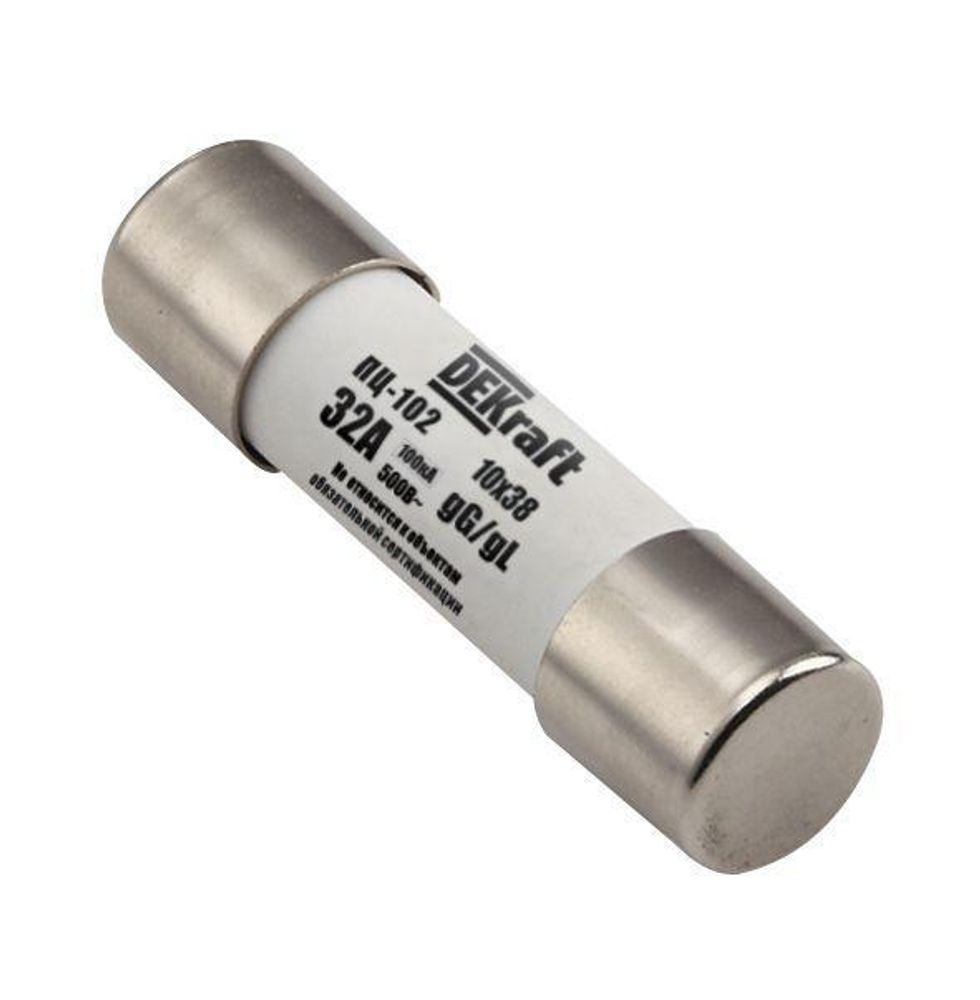 Предохранитель ПЦ-102 8А 10х38 DEKraft 21363DEK Предохранитель ПЦ-102 8А 10х38 DEKraft 21363DEK