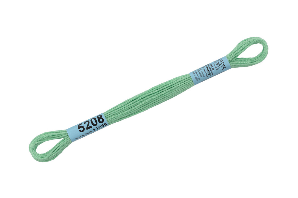 Мулине  "Gamma", 100% хлопок, 8 м,  №5208