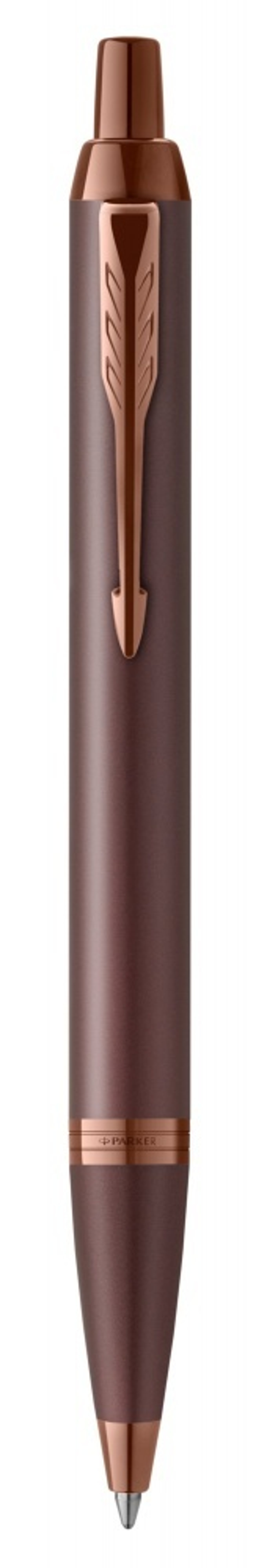 Шариковая ручка Parker IM Monochrome Brown, стержень:M, цвет чернил: blue, в подарочной упаковке.