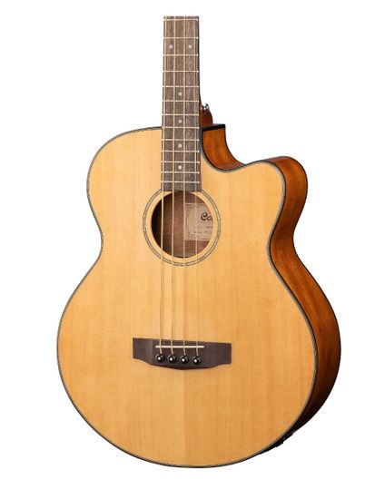 Электроакустическая бас-гитара Cort AB850F-NAT-BAG Acoustic Bass Series