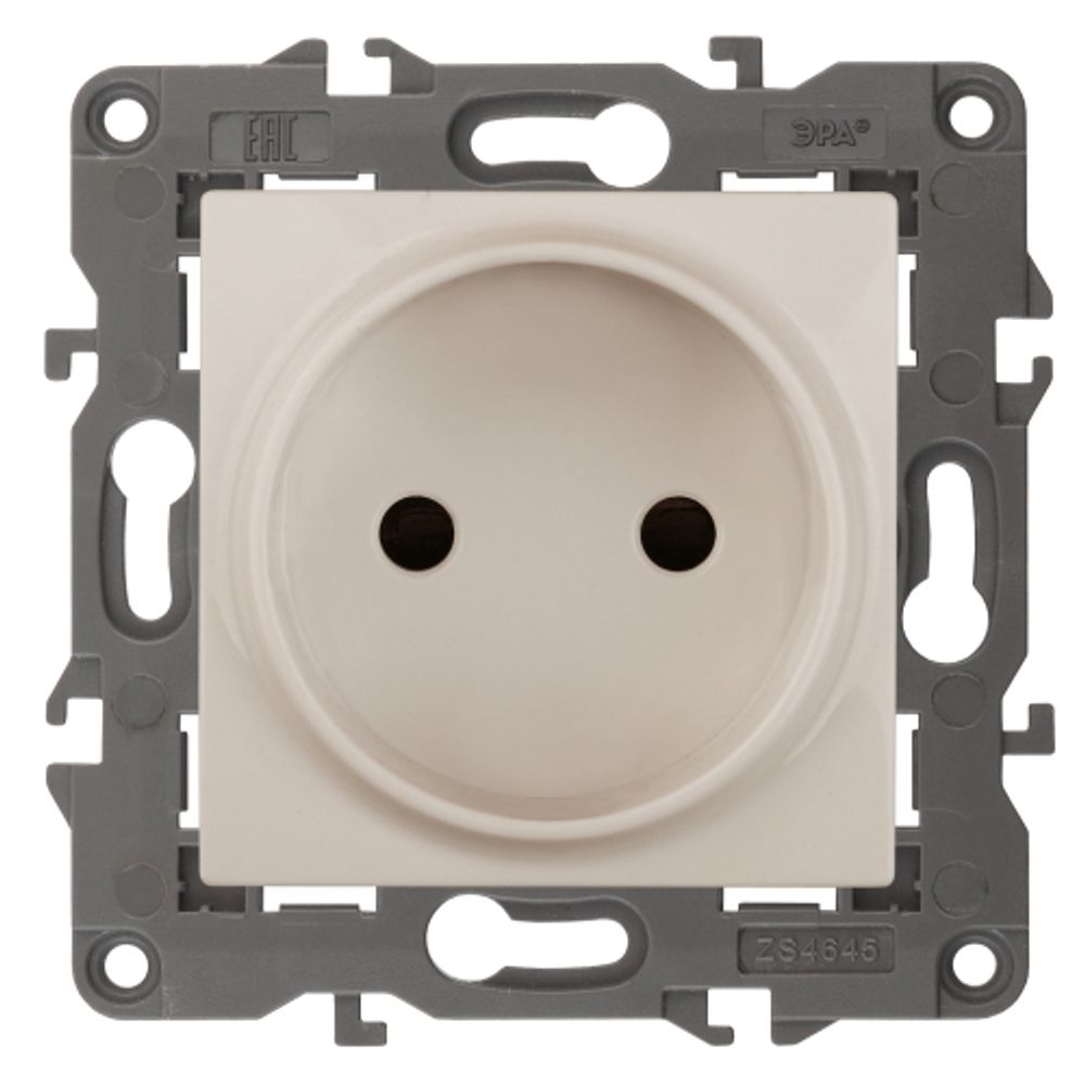 14-2105-02 ЭРА Розетка 2P, 16A-250В, IP20, Эра Elegance, сл.кость