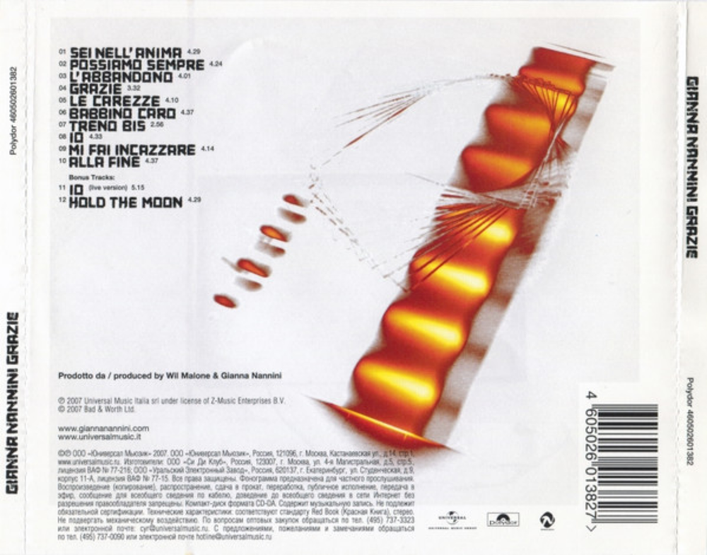 Gianna Nannini / Grazie (RU)(CD)